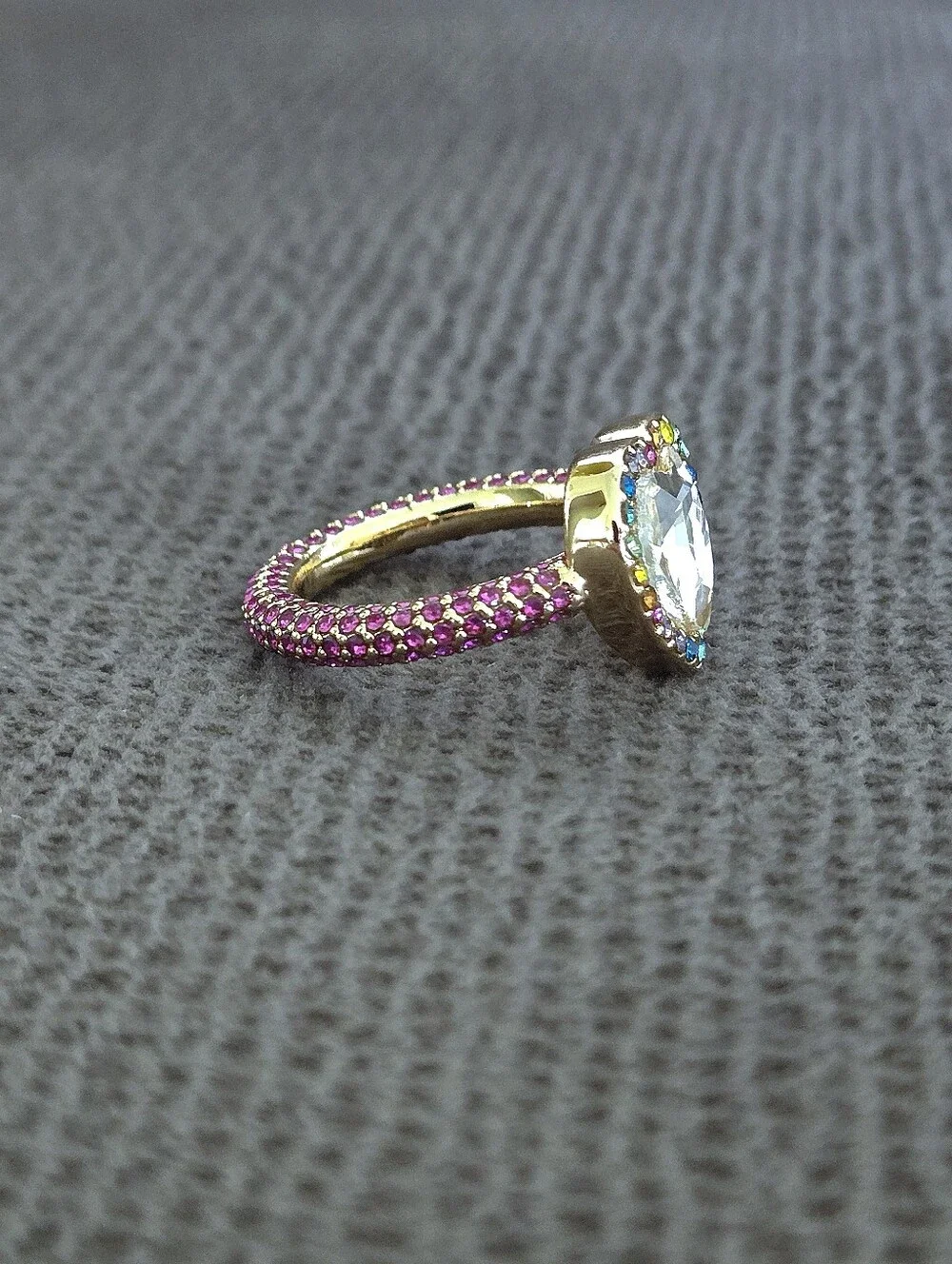 Kurt Geiger Multi Colored🌈 Crystals💎 Ring💍